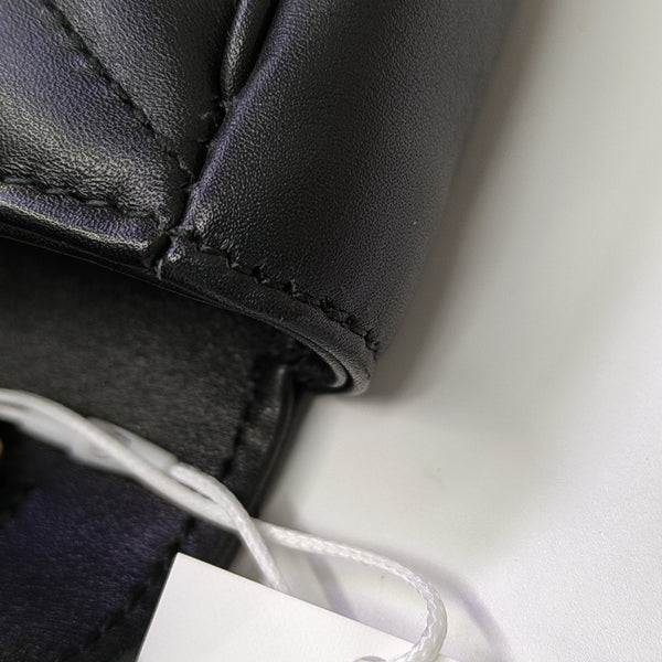 GG Marmont Mini Quilted Calfskin Black