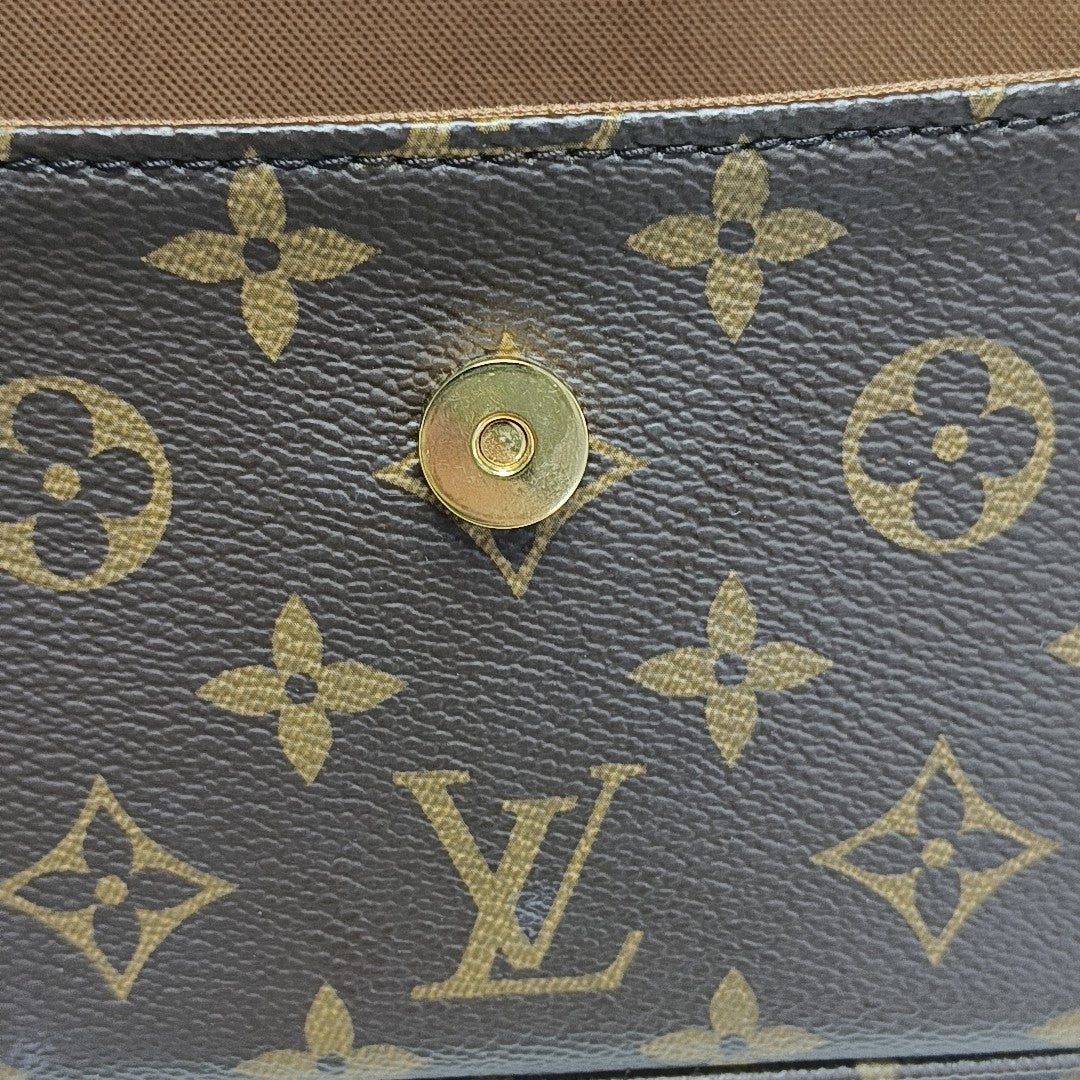 IVY Monogram Coated Canvas Brown