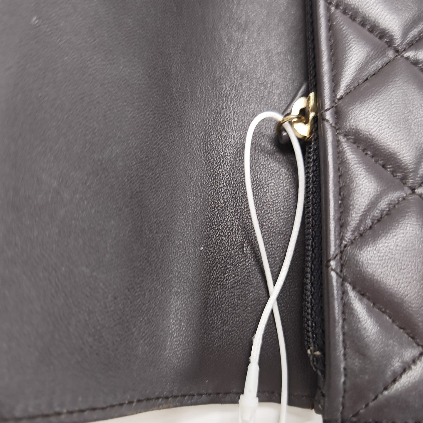 BOY CHANEL Mini Quilted Lambskin Gray Wallet