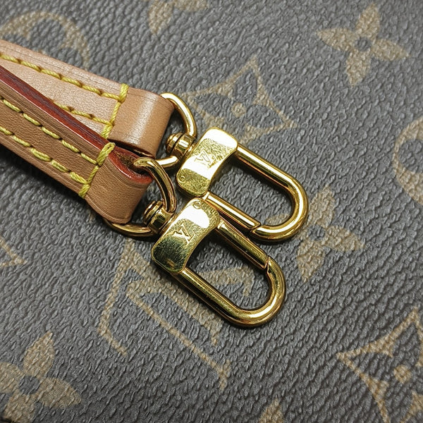SAC PLAT Mini Monogram Coated Canvas Brown