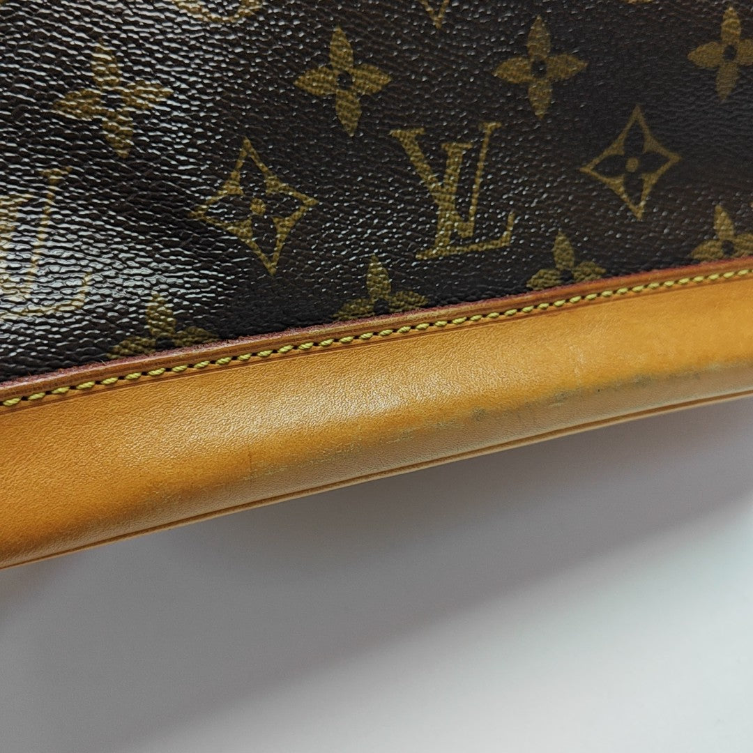NOÉ MM Monogram Coated Canvas Brown
