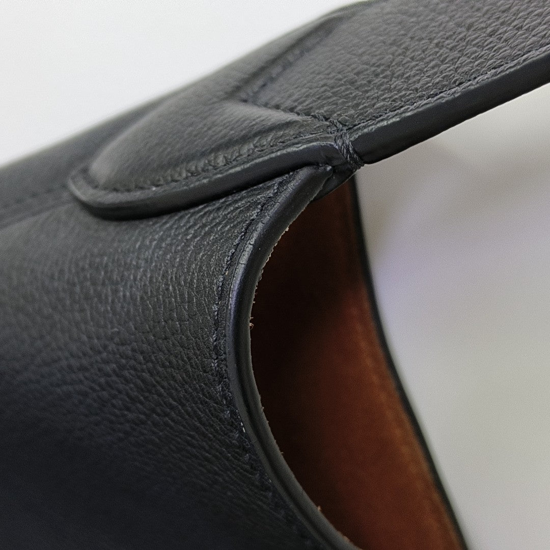 LOW KEY HOBO MM Monogram Calfskin Black
