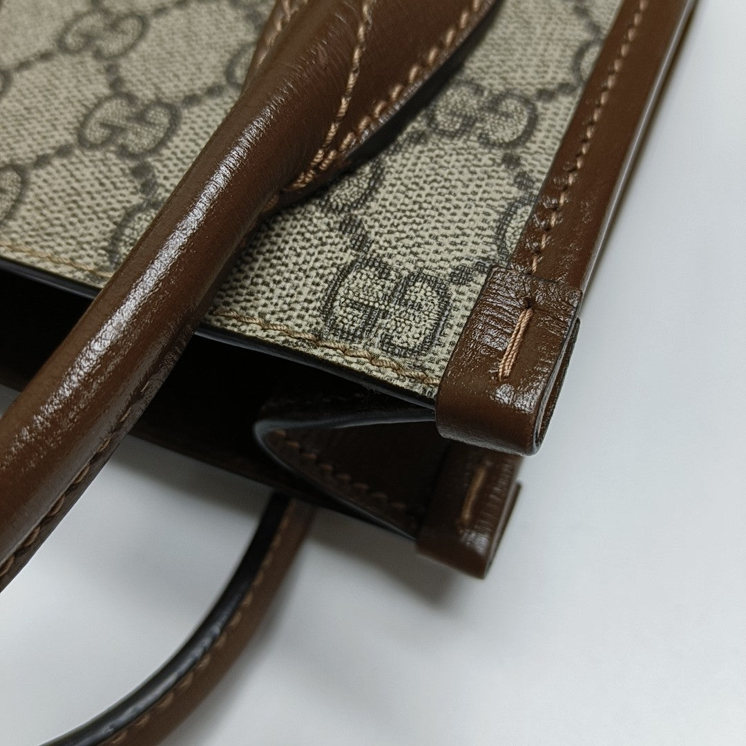 Retro Mini Monogram Coated Canvas Beige