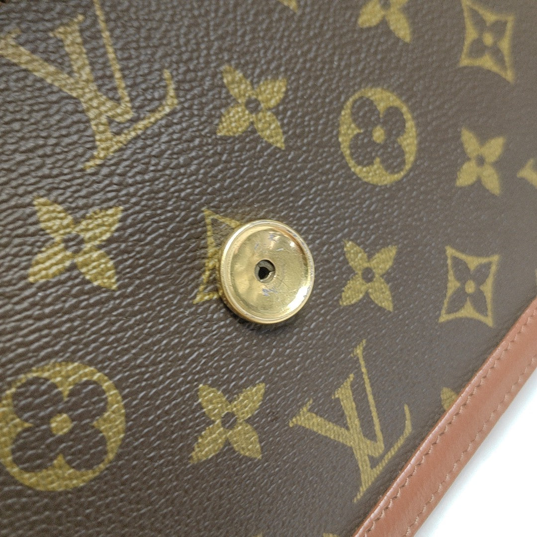 DAME Monogram Coated Canvas Brown
