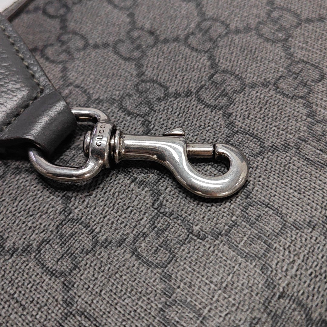 Ophidia Monogram Coated Canvas Gray