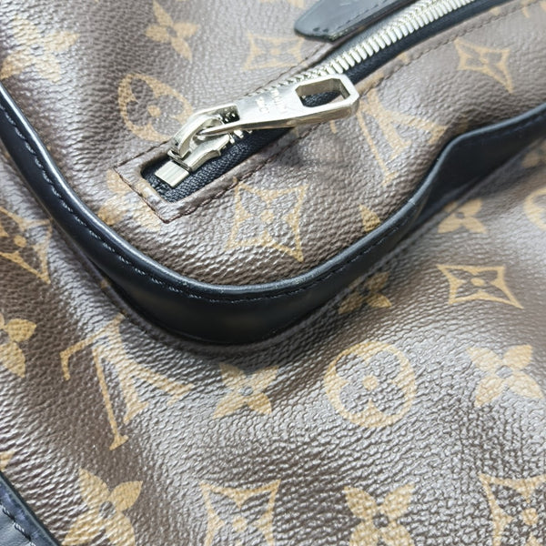 JOSH Monogram Coated Canvas Brown