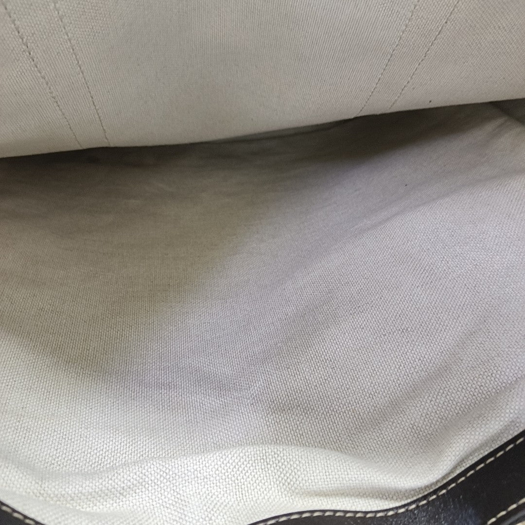 Monogram Coated Canvas Tote Bag Beige