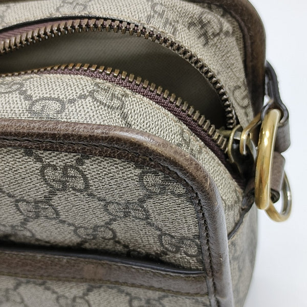 Ophidia Medium Monogram Coated Canvas Beige