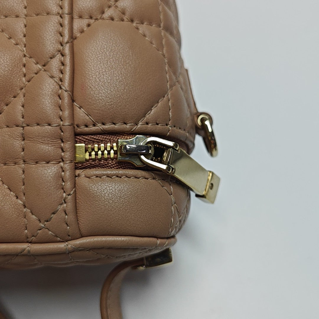 Lady Dior Super Mini Cannage Lambskin Pink