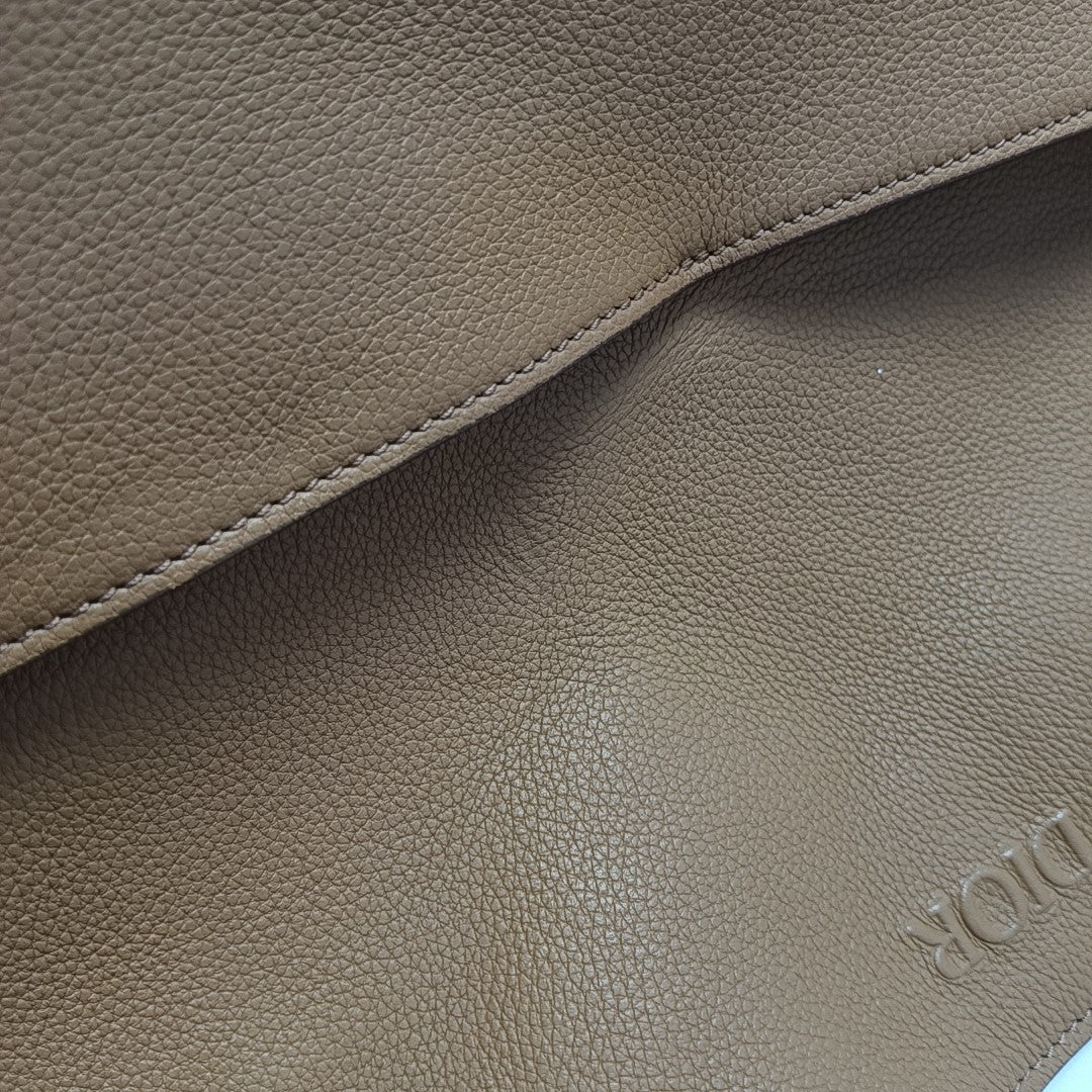 Calfskin Shoulder Bag Brown