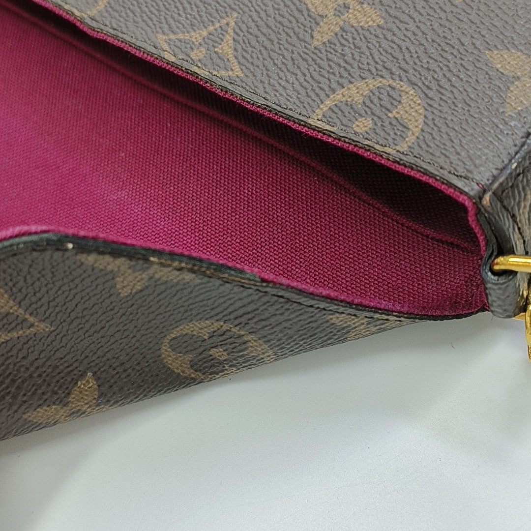 FÉLICIE Monogram Coated Canvas Brown