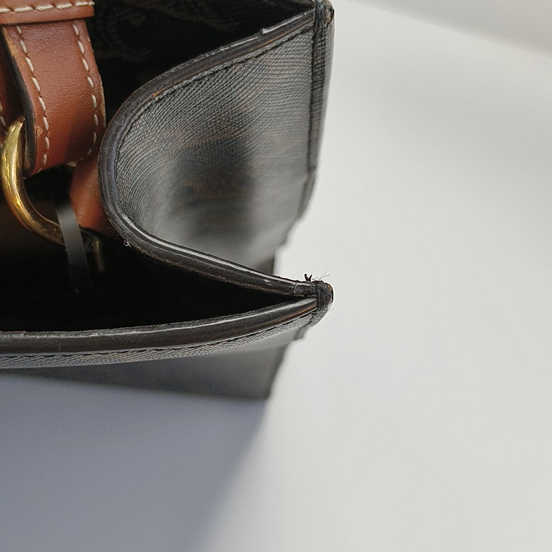 CABAS CELINE Small Coated Canvas Brown