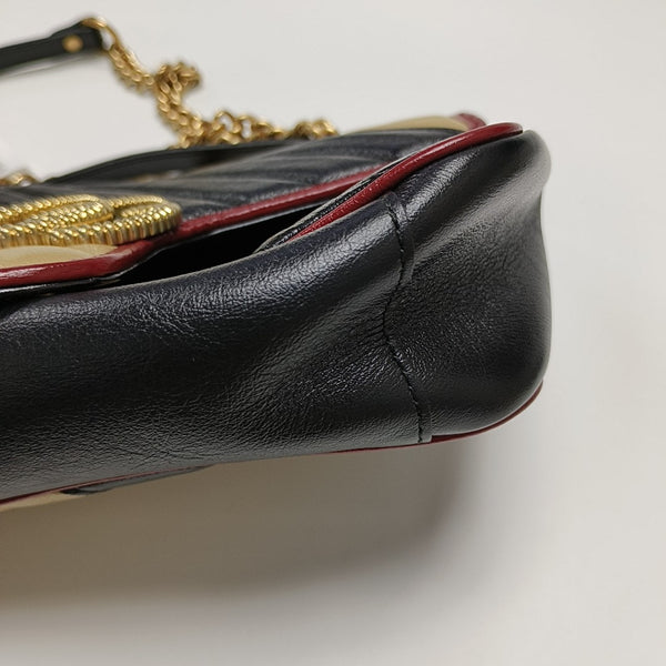GG Marmont Medium Quilted Calfskin Multicolor