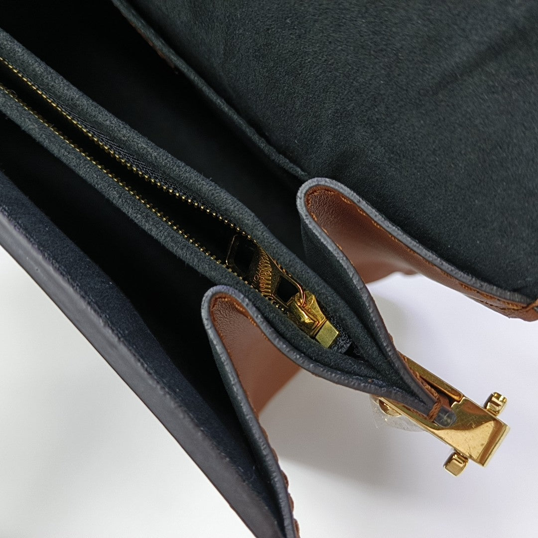 DAUPHINE MM Monogram Coated Canvas Brown