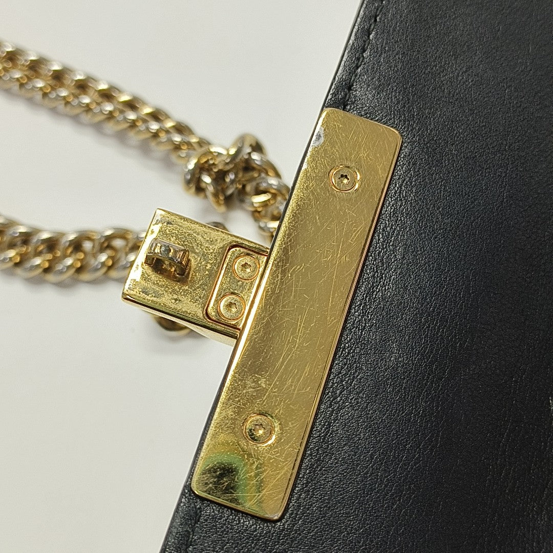 Padlock Small Monogram Coated Canvas Beige