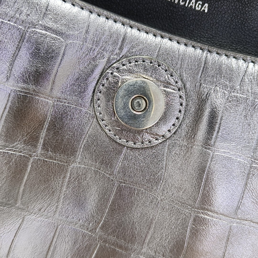 Downtown Calfskin Silver