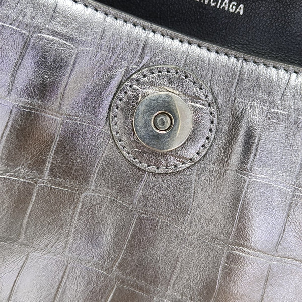 Downtown Calfskin Silver