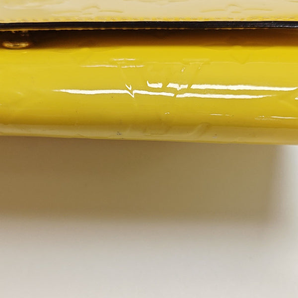 SARAH Monogram Patent Leather Yellow