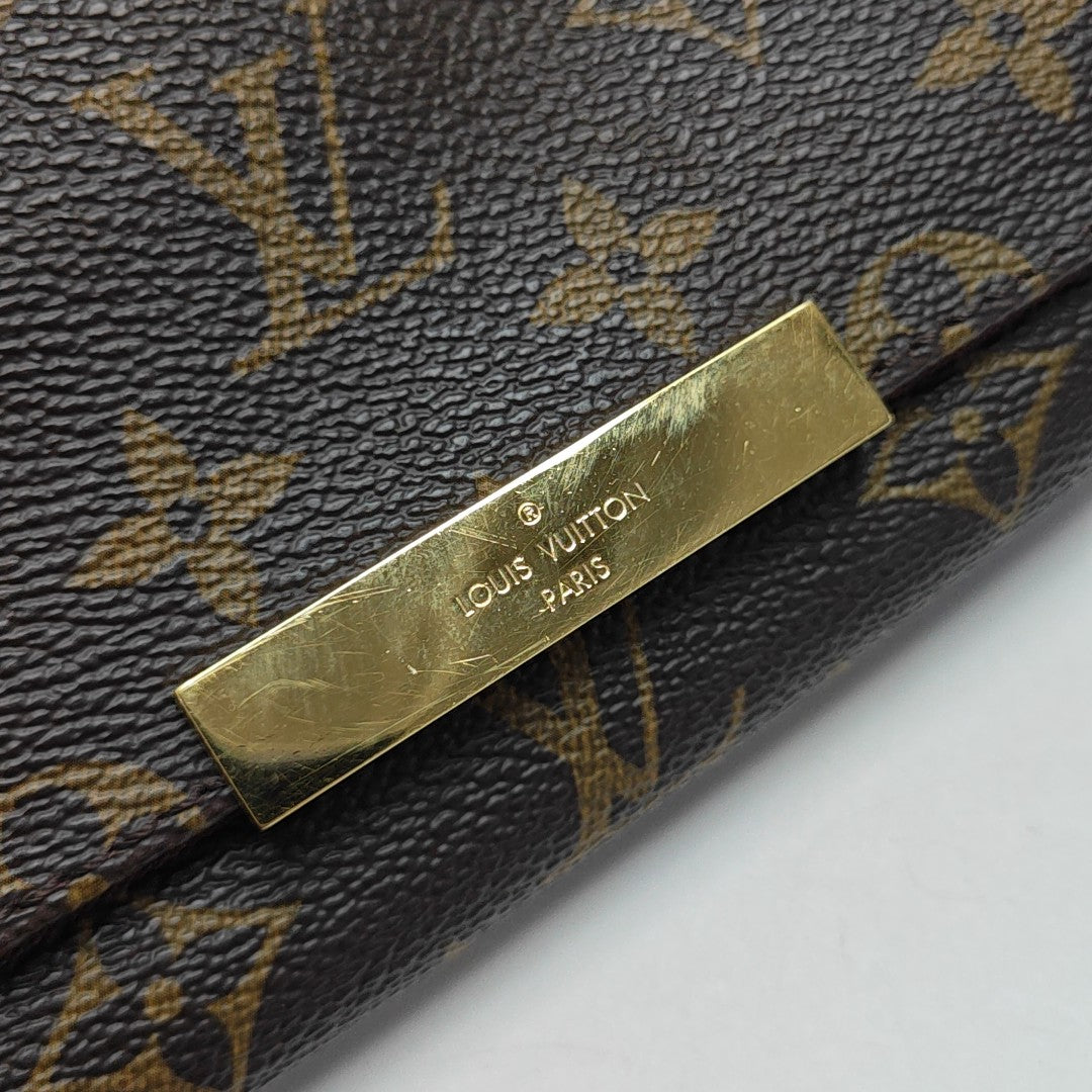 FAVORITE PM Monogram Coated Canvas Brown