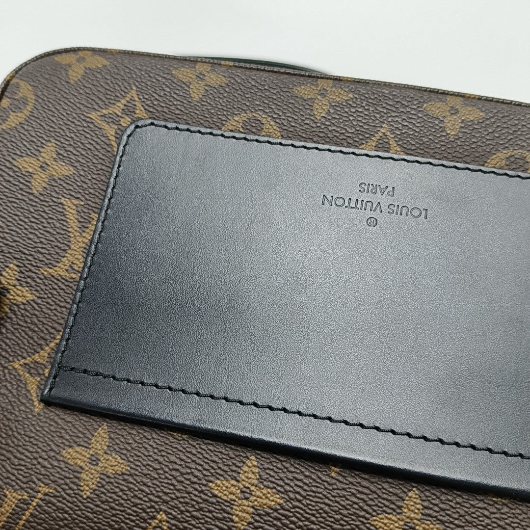 MARCEAU Monogram Coated Canvas Brown