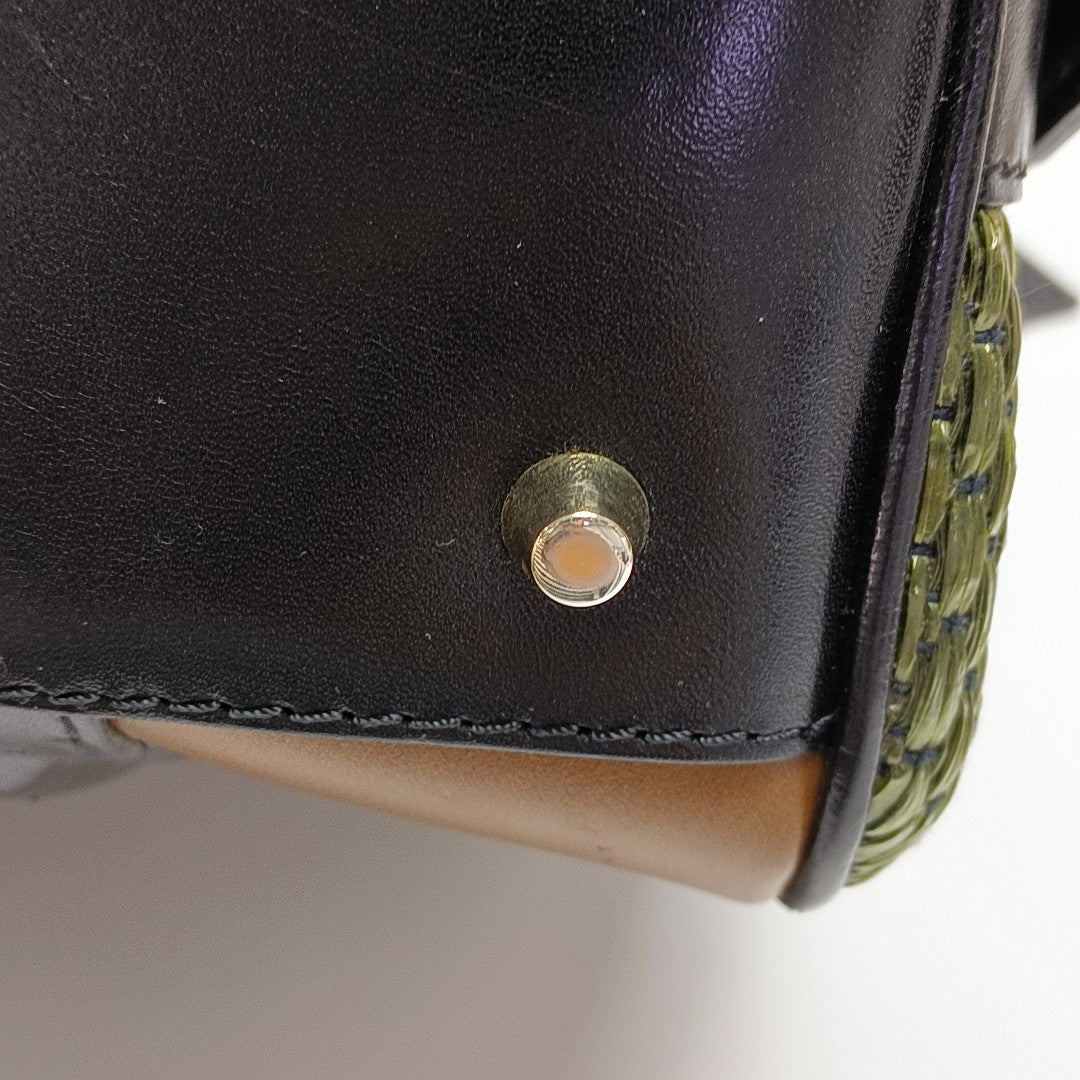 Calfskin Shoulder Bag Multicolor