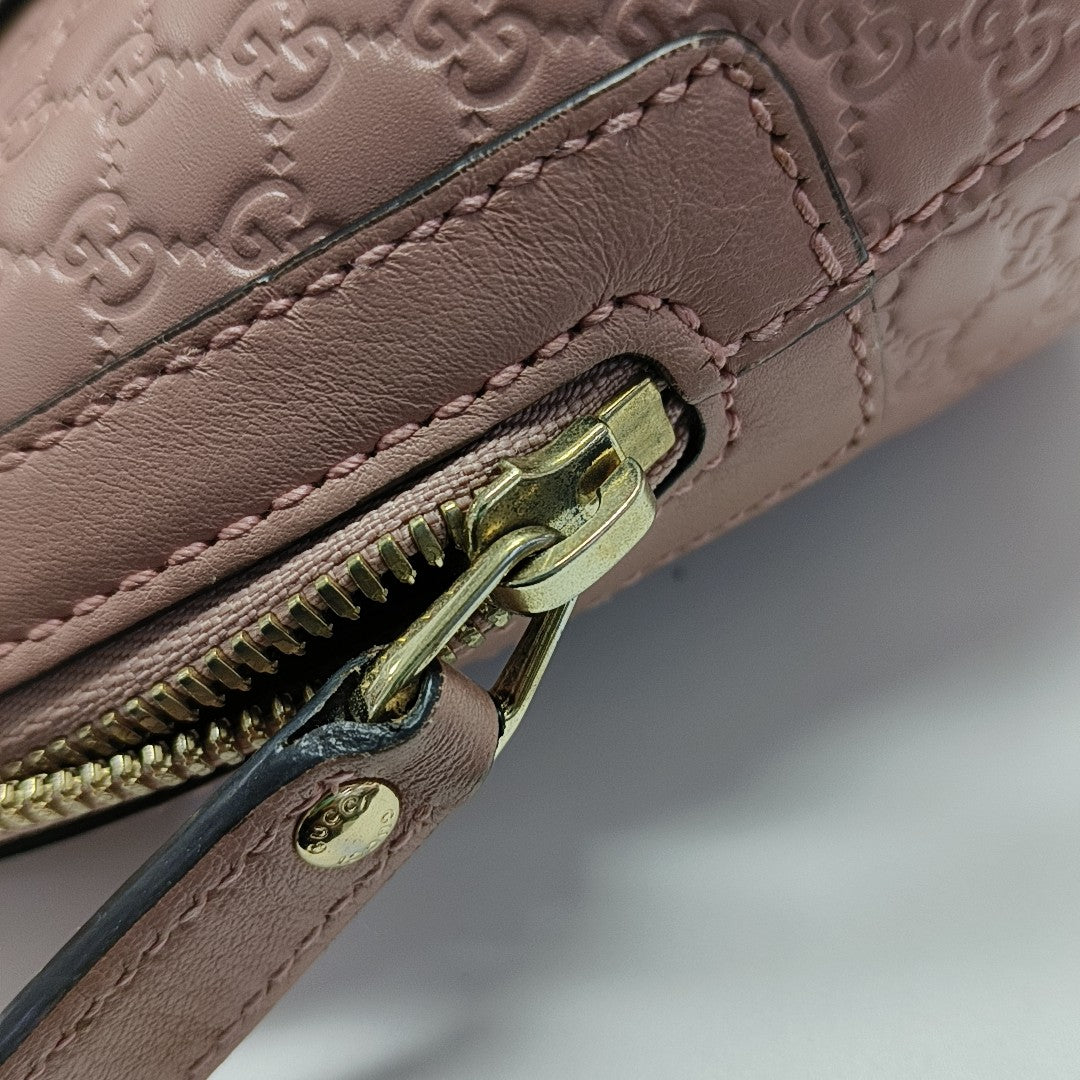 Microguccissima Monogram Calfskin Beige