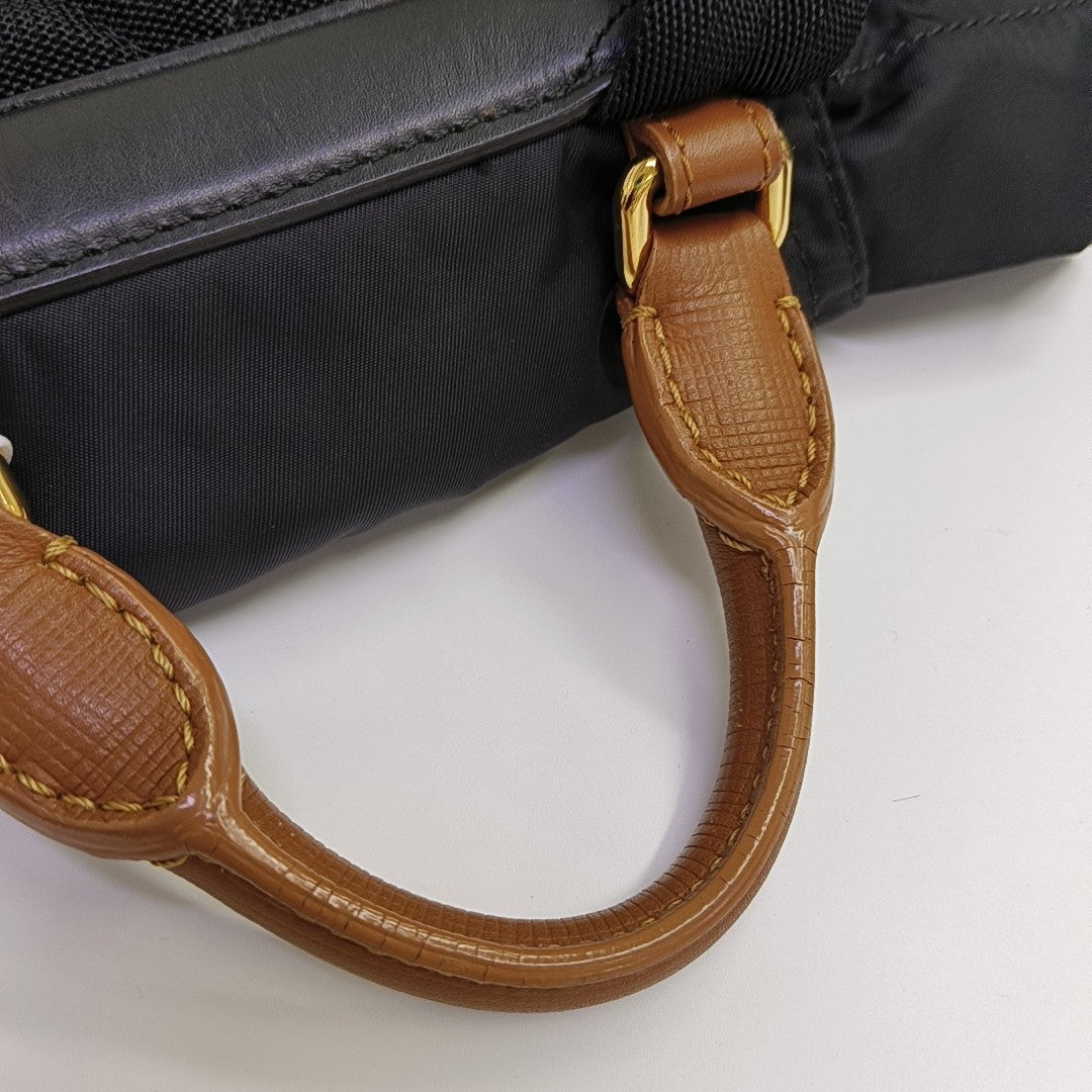 The Rucksack Medium Nylon Black