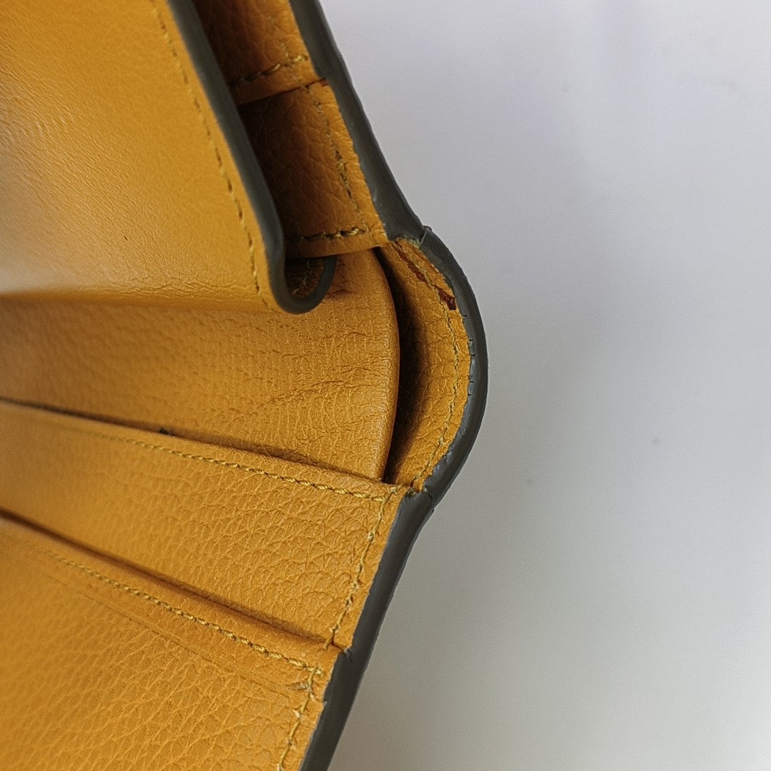 Calfskin Clutch Yellow
