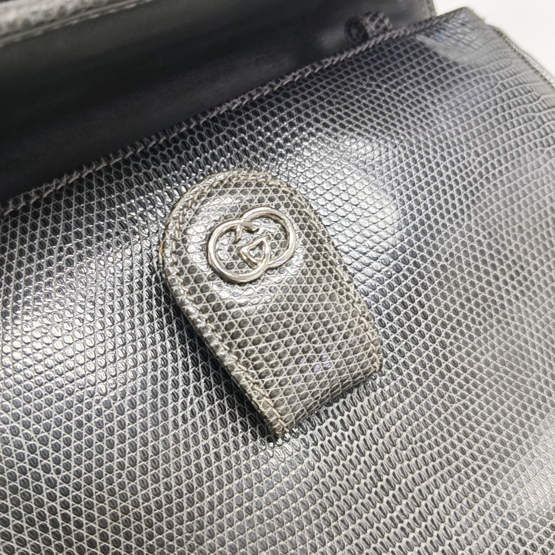 Calfskin Shoulder Bag Gray