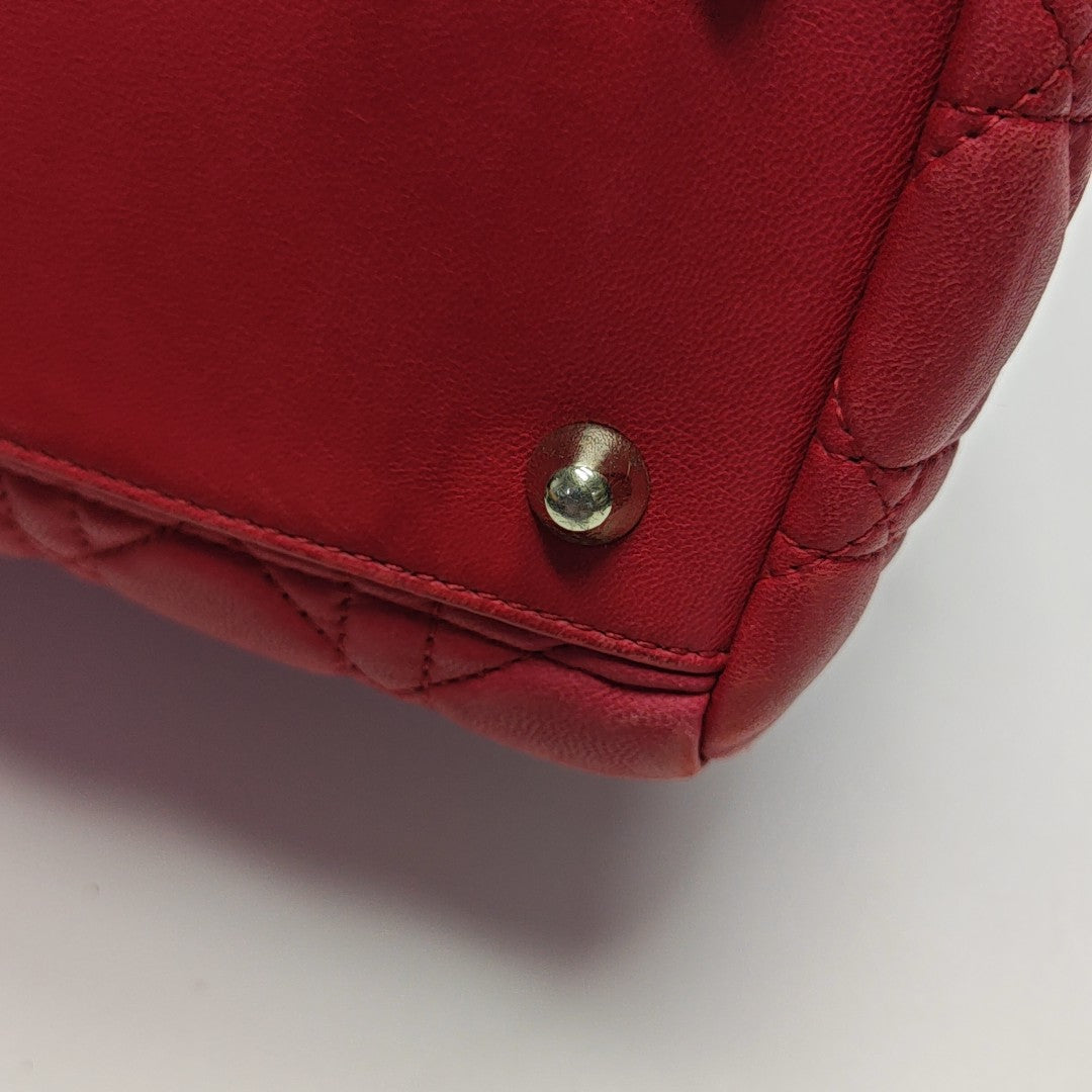 Dior Soft Cannage Lambskin Red
