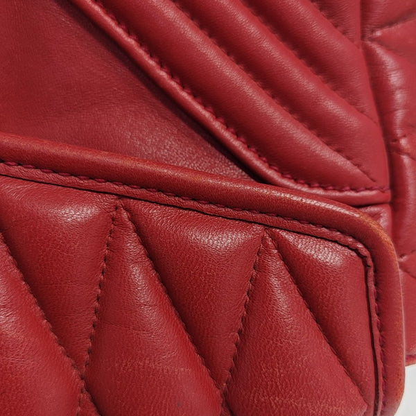 Miu Confidential Quilted Lambskin Red