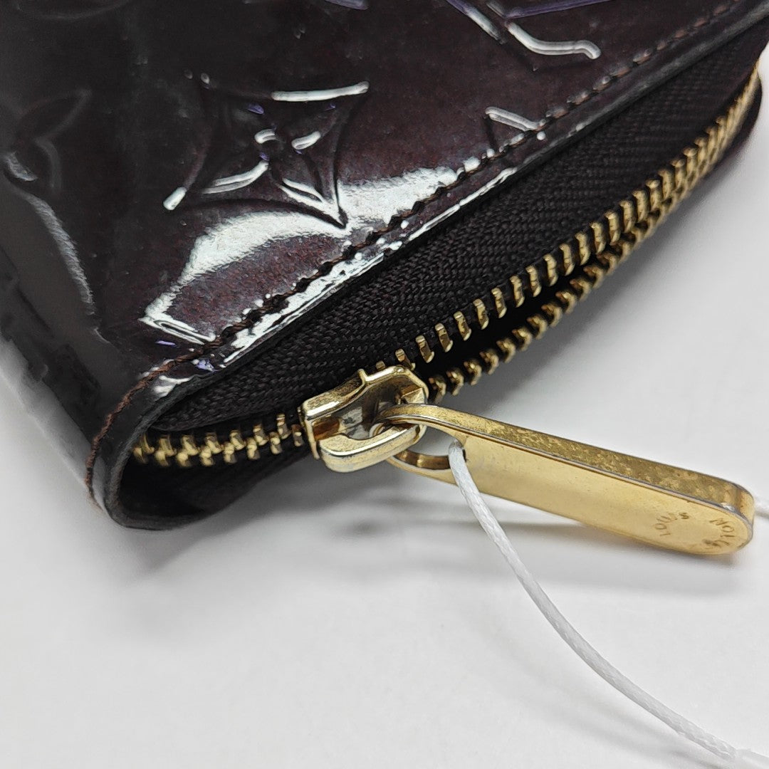 SARAH Monogram Patent Leather Red Wallet