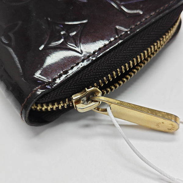 SARAH Monogram Patent Leather Red Wallet