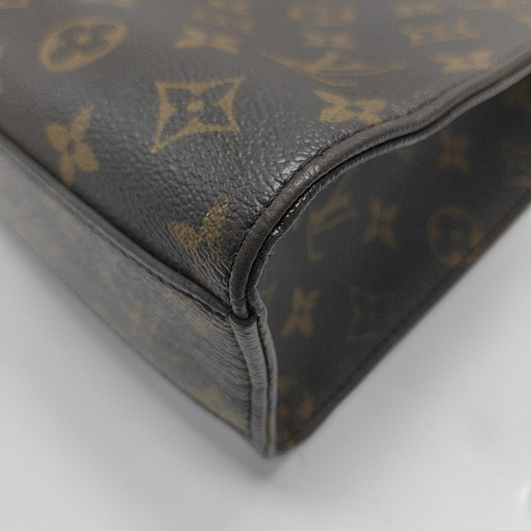 SAC PLAT MM Monogram Coated Canvas Brown