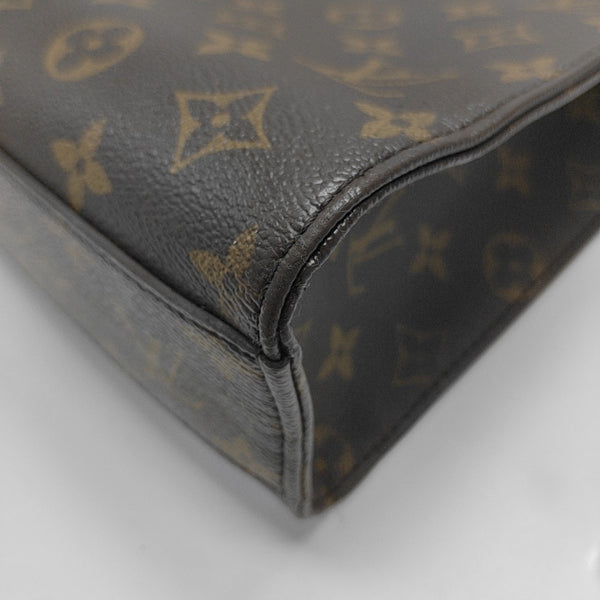 SAC PLAT MM Monogram Coated Canvas Brown