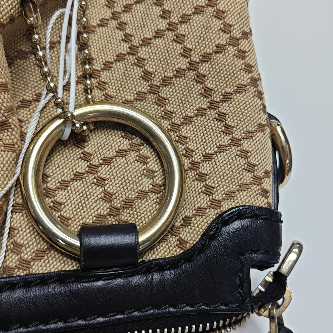 Sukey Monogram Canvas Beige