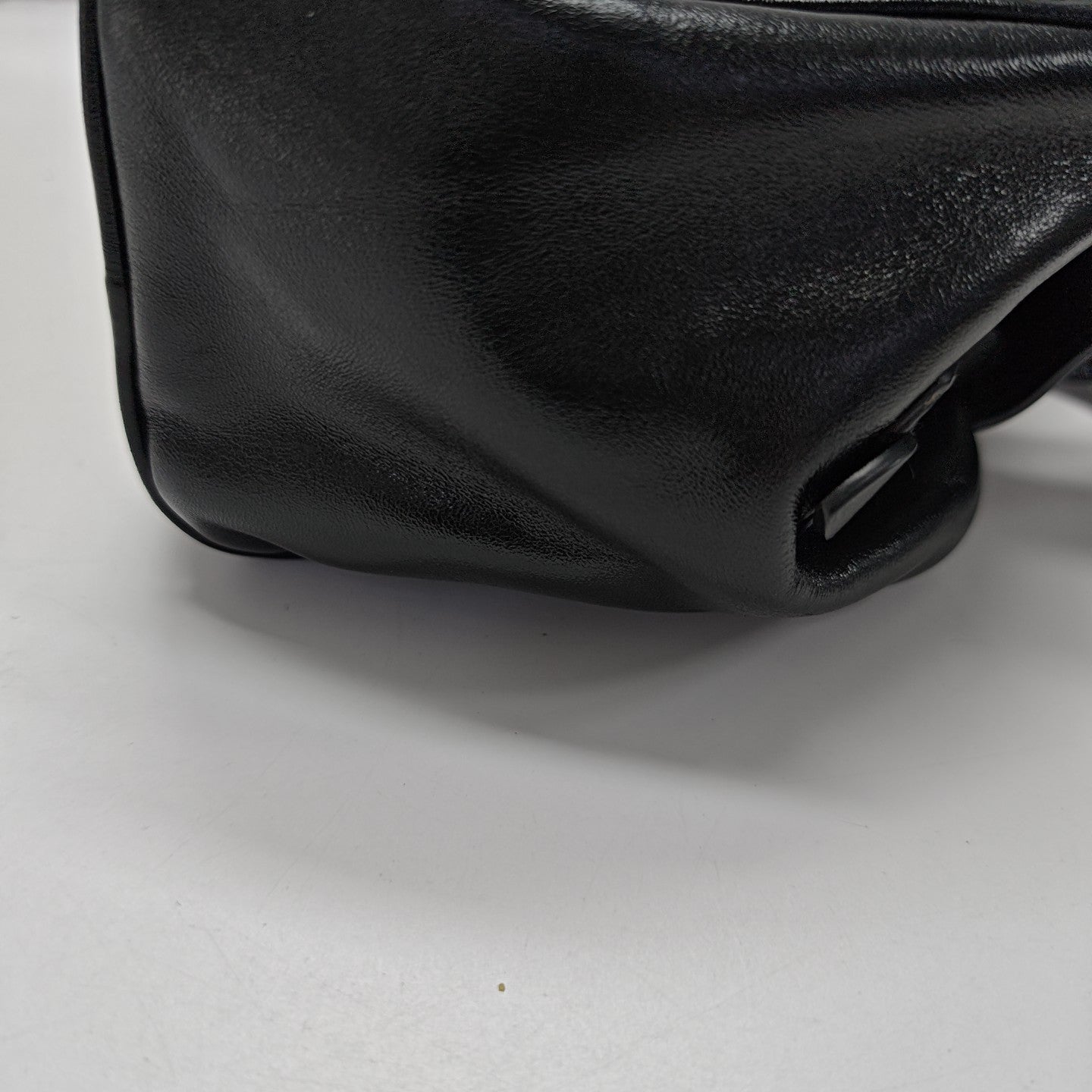 Calfskin Top Handle Bag Black