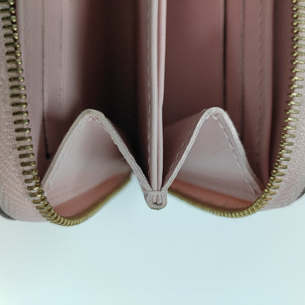 ZIPPY Monogram Patent Leather Yellow Wallet