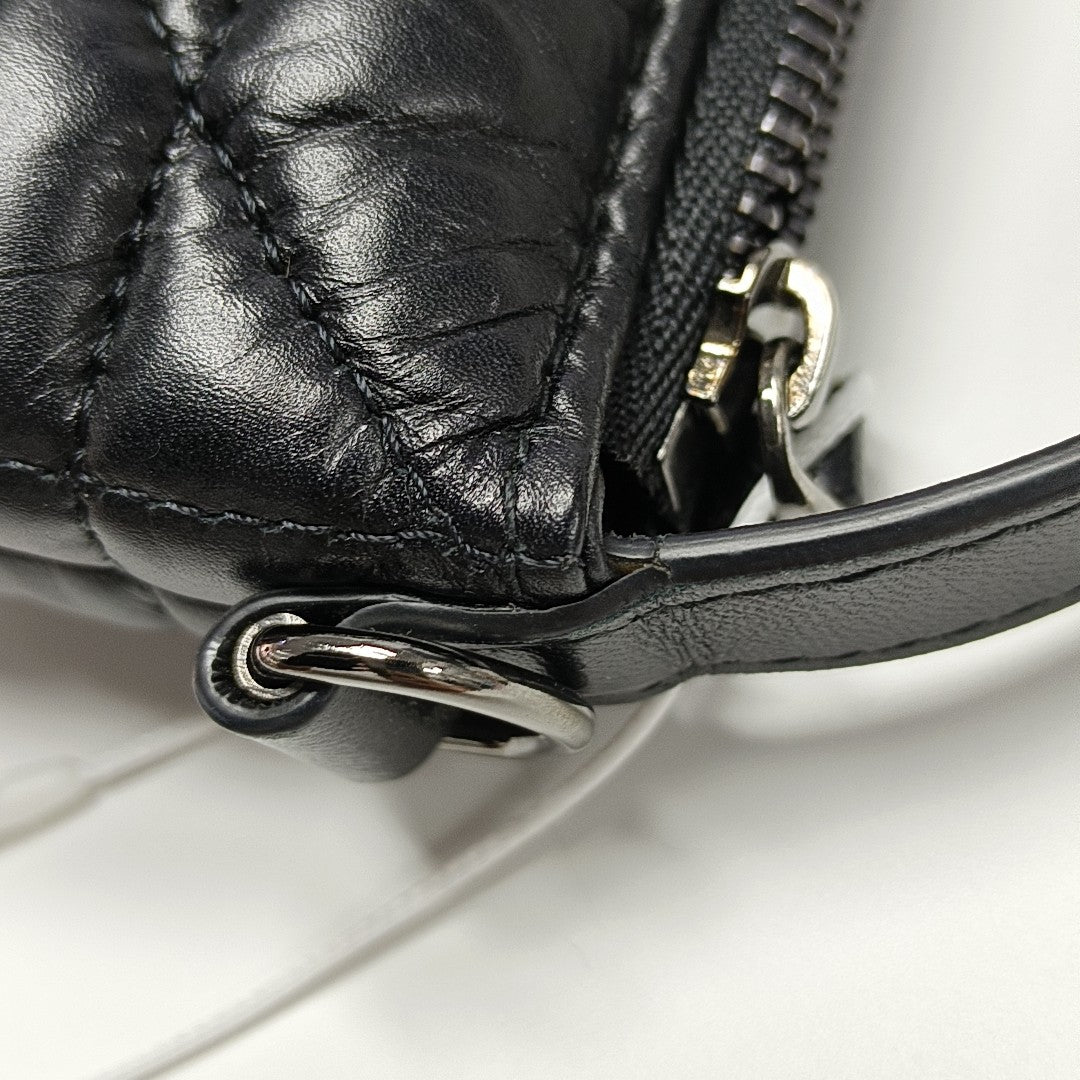 Diortravel Nomad Small Cannage Calfskin Black