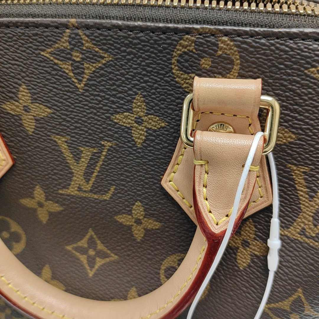 SPEEDY 20 Monogram Coated Canvas Brown