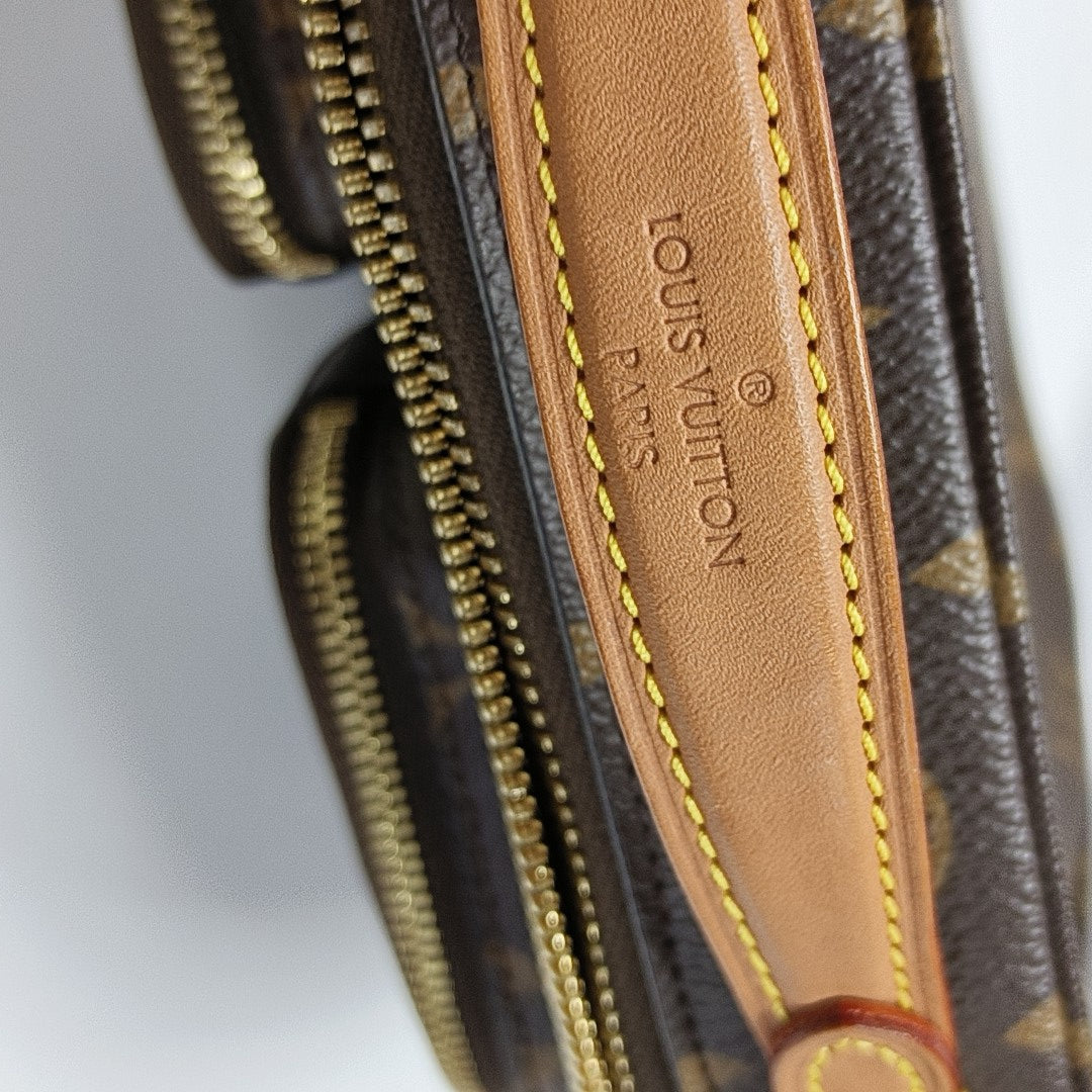 UTILITY Monogram Coated Canvas Brown