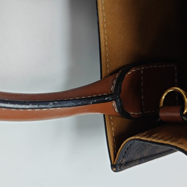 CABAS CELINE Mini Coated Canvas Brown