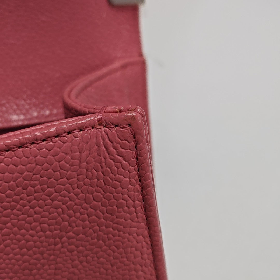 BOY CHANEL Small Chevron Grained Calfskin Pink