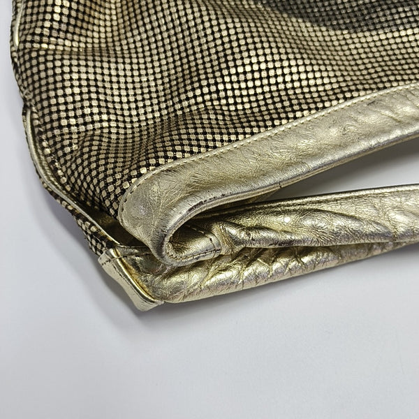 Calfskin Shoulder Bag Gold
