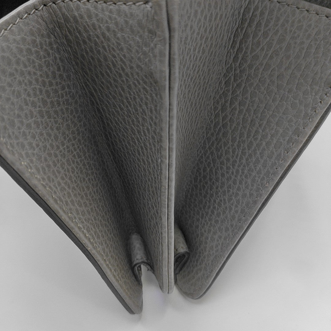Interlocking G Small Calfskin Gray