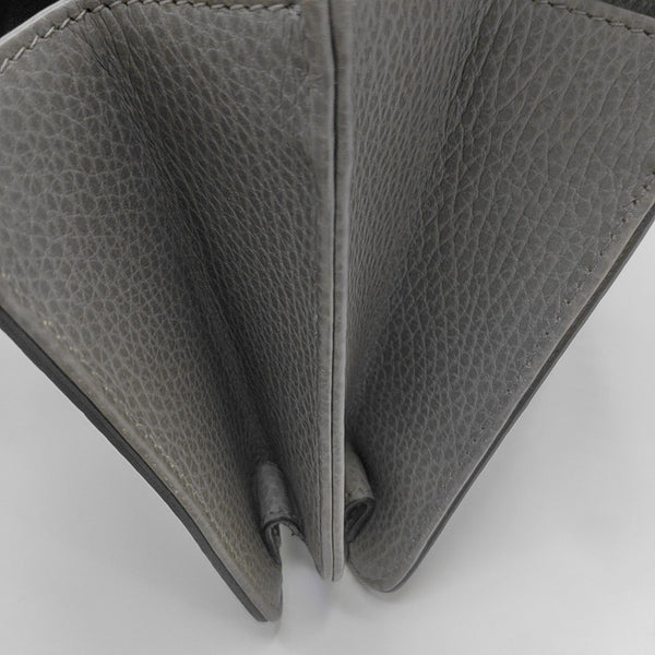 Interlocking G Small Calfskin Gray