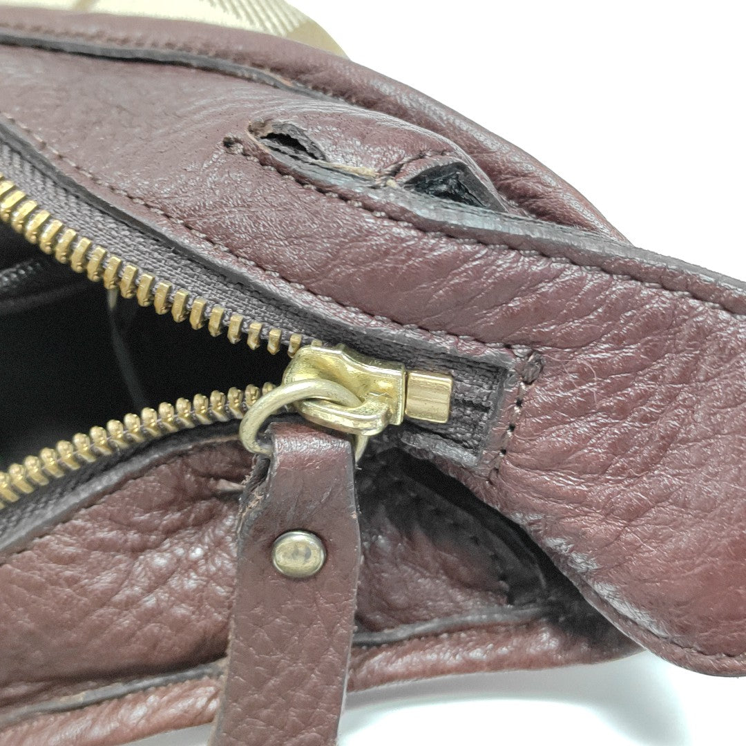 Canvas Top Handle Bag Brown