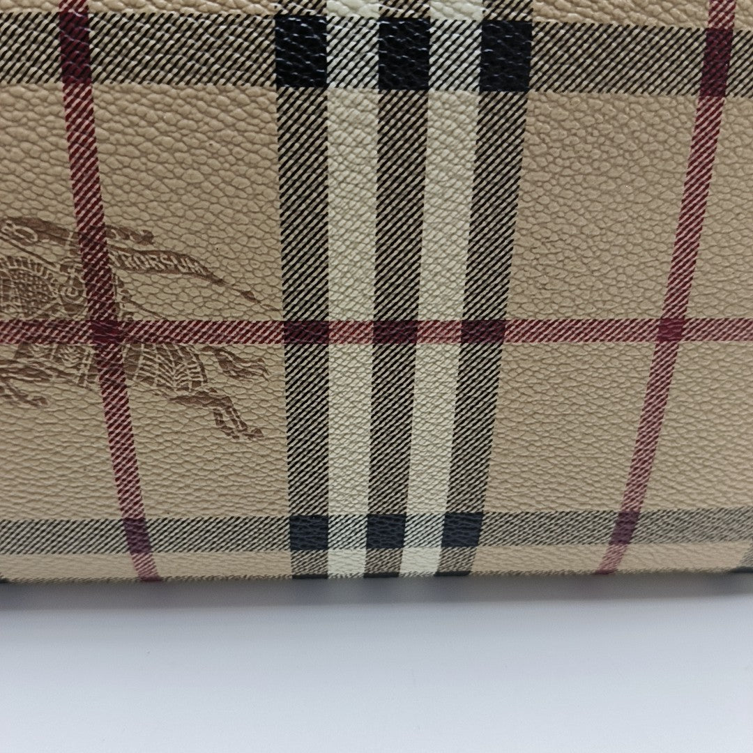 Coated Canvas Tote Bag Beige
