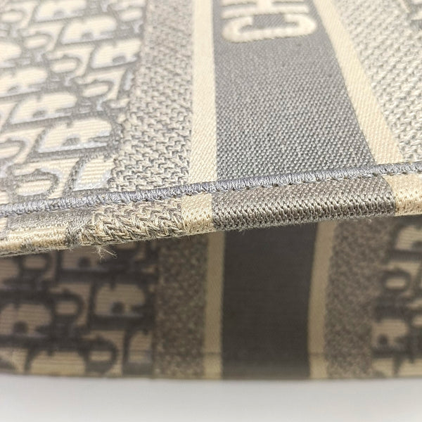 Book Tote Medium Oblique Canvas Gray
