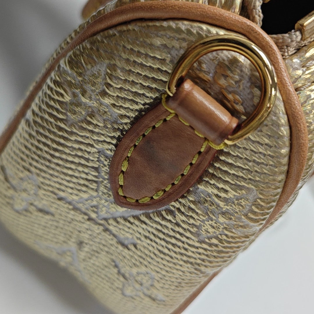 SPEEDY Nano Monogram Special Material Gold